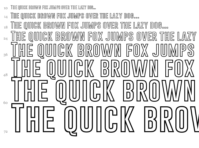 Gobold font waterfall